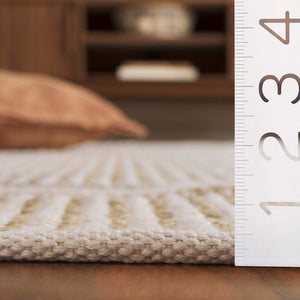 Safavieh Natural Area Rug - Hand-woven Indian Craftsmanship In Eco-friendly Seagrass For Timeless Elegance Natural ,Ivory 60% Seagrass,40% Pet Nfb202a-3