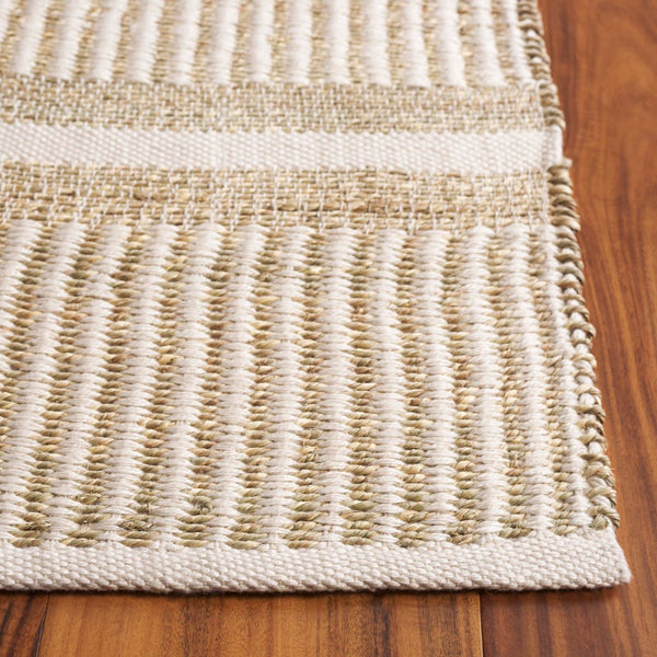 Safavieh Natural Area Rug - Hand-woven Indian Craftsmanship In Eco-friendly Seagrass For Timeless Elegance Natural ,Ivory 60% Seagrass,40% Pet Nfb202a-3