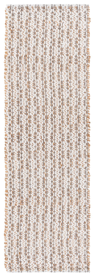 Safavieh Natural Hand-loomed Runner Rug - Eco-friendly Jute & Wool Blend For Timeless Home Décor Appeal Natural ,Grey 50% Jute 45% Wool,& 5% Pet Nfb225f-28