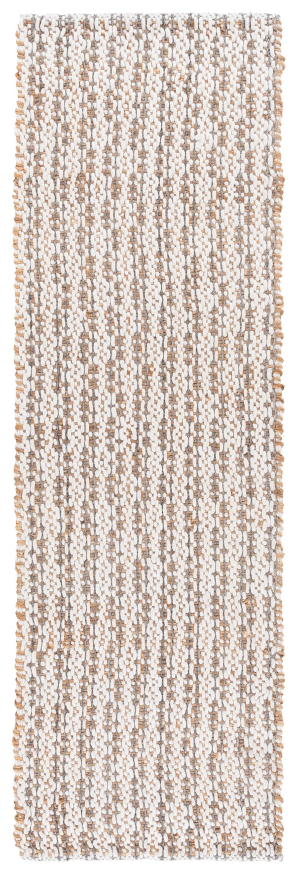 Safavieh Natural Hand-loomed Area Rug In Timeless Ivory – Elegant, Eco-friendly Décor For Any Room Natural ,Grey 50% Jute 45% Wool,& 5% Pet Nfb225f-9