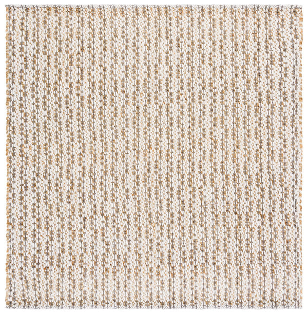 Safavieh Natural Hand-loomed Runner Rug - Eco-friendly Jute & Wool Blend For Timeless Home Décor Appeal Natural ,Grey 50% Jute 45% Wool,& 5% Pet Nfb225f-6sq