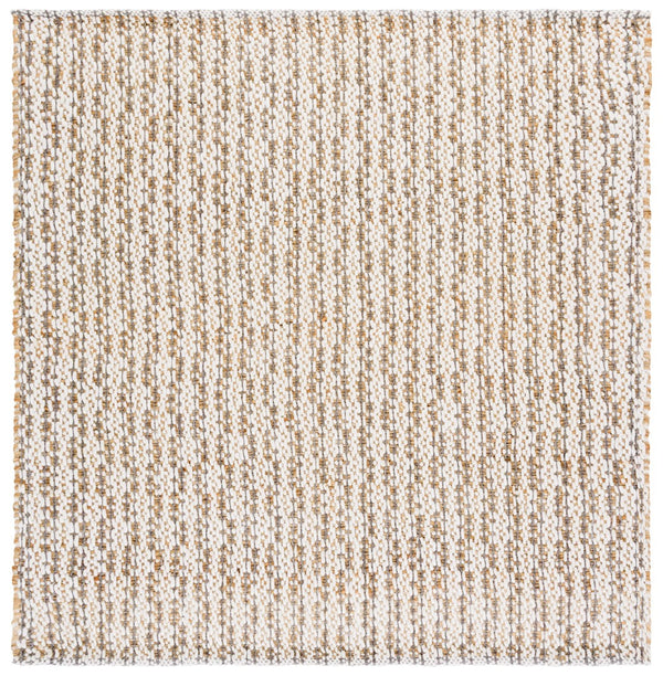 Safavieh Natural Hand-loomed Area Rug In Timeless Ivory – Elegant, Eco-friendly Décor For Any Room Natural ,Grey 50% Jute 45% Wool,& 5% Pet Nfb225f-9