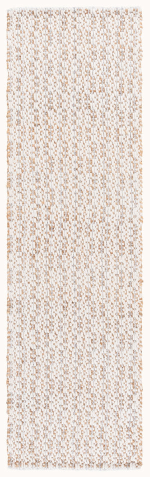 Safavieh Natural Hand-loomed Runner Rug - Eco-friendly Jute & Wool Blend For Timeless Home Décor Appeal Natural ,Silver 50% Jute 45% Wool,& 5% Pet Nfb225g-28