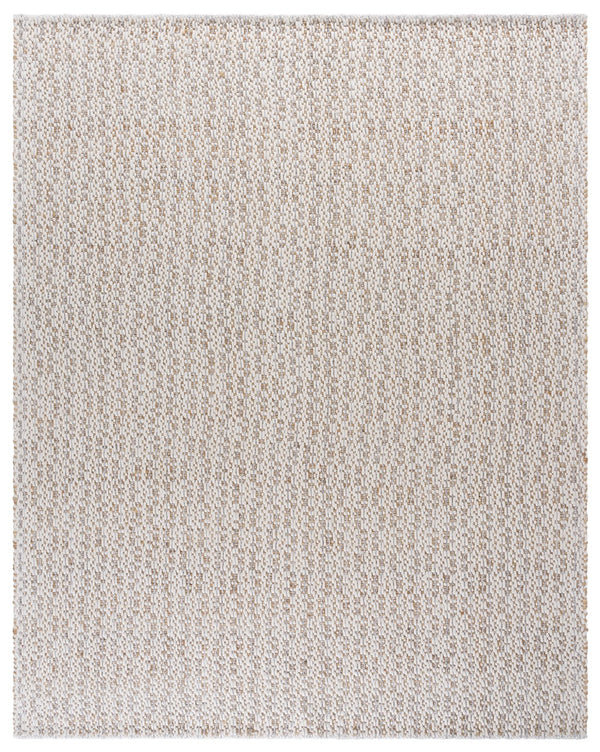 Safavieh Natural Hand-loomed Runner Rug - Eco-friendly Jute & Wool Blend For Timeless Home Décor Appeal Natural ,Silver 50% Jute 45% Wool,& 5% Pet Nfb225g-8