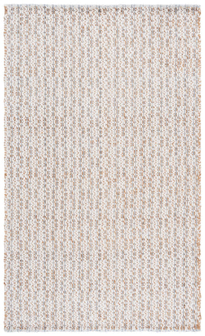 Safavieh Natural Hand-loomed Runner Rug - Eco-friendly Jute & Wool Blend For Timeless Home Décor Appeal Natural ,Light Blue 50% Jute 45% Wool,& 5% Pet Nfb225m-5