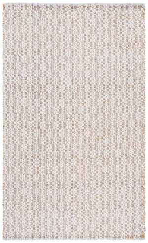 Safavieh Natural Hand-loomed Area Rug In Timeless Ivory – Elegant, Eco-friendly Décor For Any Room Natural ,Light Blue 50% Jute 45% Wool,& 5% Pet Nfb225m-8