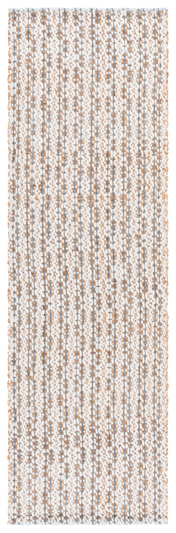 Safavieh Natural Hand-loomed Runner Rug - Eco-friendly Jute & Wool Blend For Timeless Home Décor Appeal Natural ,Blue 50% Jute 45% Wool,& 5% Pet Nfb225n-28