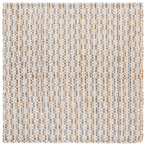 Safavieh Natural Hand-loomed Runner Rug - Eco-friendly Jute & Wool Blend For Timeless Home Décor Appeal Natural ,Blue 50% Jute 45% Wool,& 5% Pet Nfb225n-6sq