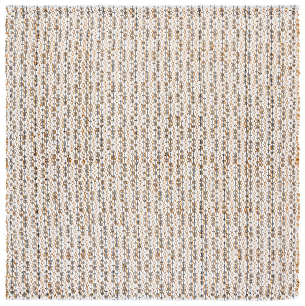 Safavieh Natural Hand-loomed Area Rug In Timeless Ivory – Elegant, Eco-friendly Décor For Any Room Natural ,Blue 50% Jute 45% Wool,& 5% Pet Nfb225n-6