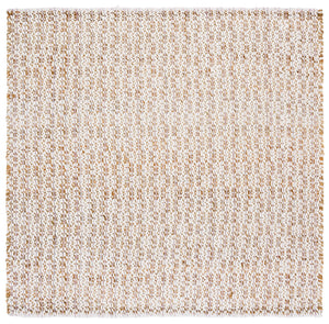 Safavieh Natural Hand-loomed Runner Rug - Eco-friendly Jute & Wool Blend For Timeless Home Décor Appeal Natural ,Pink 50% Jute 45% Wool,& 5% Pet Nfb225u-6sq