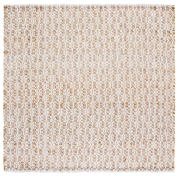 Safavieh Natural Hand-loomed Runner Rug - Eco-friendly Jute & Wool Blend For Timeless Home Décor Appeal Natural ,Pink 50% Jute 45% Wool,& 5% Pet Nfb225u-6sq