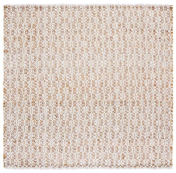 Safavieh Natural Hand-loomed Area Rug In Timeless Ivory – Elegant, Eco-friendly Décor For Any Room Natural ,Pink 50% Jute 45% Wool,& 5% Pet Nfb225u-4