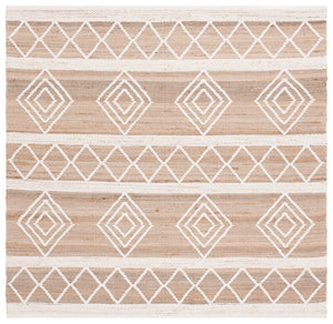 Safavieh Natural Fiber 276 Hand Woven 60% Jute, 20% Wool, 20% Cotton Natural Fiber Rug Natural / Ivory NFB276Z-8