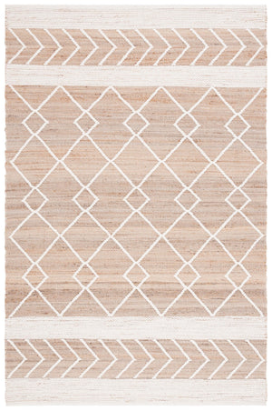 Safavieh Natural Fiber 277 Hand Woven 60% Jute, 20% Wool, 20% Cotton Natural Fiber Rug Natural / Ivory NFB277A-8