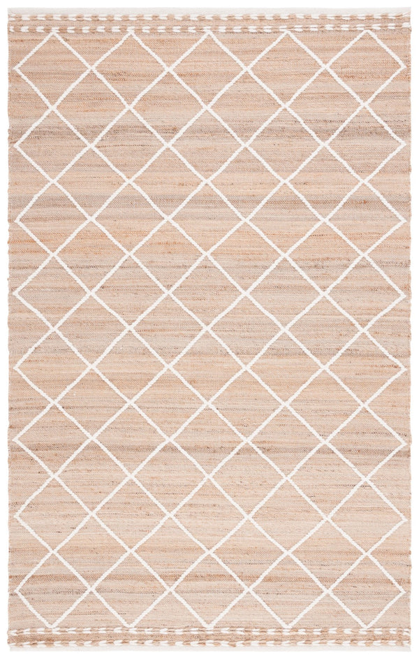 Safavieh Natural Fiber 278 Hand Woven 60% Jute, 20% Wool, 20% Cotton Natural Fiber Rug Natural / Ivory NFB278A-8