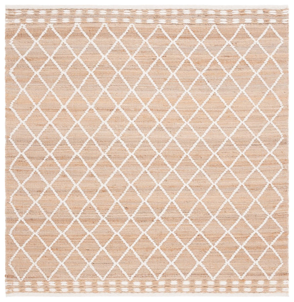 Safavieh Natural Fiber 278 Hand Woven 60% Jute, 20% Wool, 20% Cotton Natural Fiber Rug Natural / Ivory NFB278A-6SQ