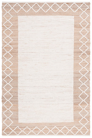 Safavieh Natural Fiber 279 Hand Woven 60% Jute, 20% Wool, 20% Cotton Natural Fiber Rug Natural / Ivory NFB279A-8