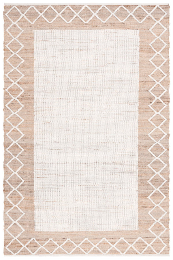 Safavieh Natural Fiber 279 Hand Woven 60% Jute, 20% Wool, 20% Cotton Natural Fiber Rug Natural / Ivory NFB279A-8