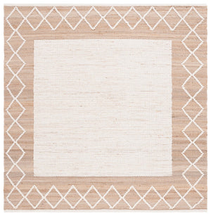 Safavieh Natural Fiber 279 Hand Woven 60% Jute, 20% Wool, 20% Cotton Natural Fiber Rug Natural / Ivory NFB279A-6SQ