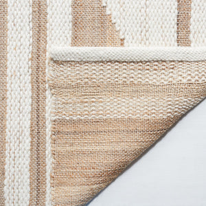 Safavieh Natural Fiber 280 Hand Woven 60% Jute, 20% Wool, 20% Cotton Natural Fiber Rug Natural / Ivory NFB280A-8