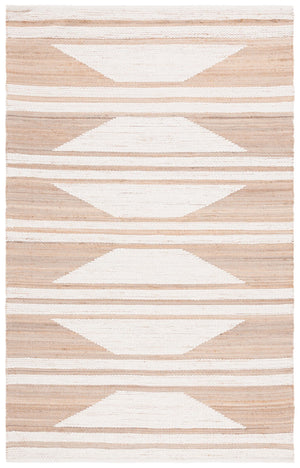 Safavieh Natural Fiber 280 Hand Woven 60% Jute, 20% Wool, 20% Cotton Natural Fiber Rug Natural / Ivory NFB280A-8