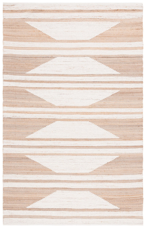 Safavieh Natural Fiber 280 Hand Woven 60% Jute, 20% Wool, 20% Cotton Natural Fiber Rug Natural / Ivory NFB280A-8