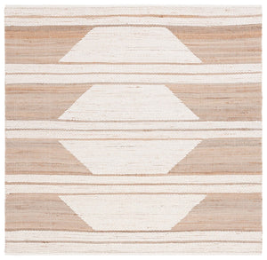 Safavieh Natural Fiber 280 Hand Woven 60% Jute, 20% Wool, 20% Cotton Natural Fiber Rug Natural / Ivory NFB280A-6SQ