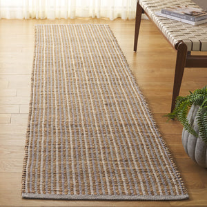 Safavieh Natural Handwoven Area Rug In Serene Grey - Durable, Sustainable, And Stylish Home Décor Piece Natural ,Grey 60% Jute 40% Cotton Nfb326f-6