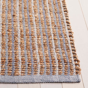 Safavieh Natural Handwoven Runner Rug - Eco-friendly Jute & Cotton Blend For Stylish Home Décor & Comfort Natural ,Grey 60% Jute 40% Cotton Nfb326f-5