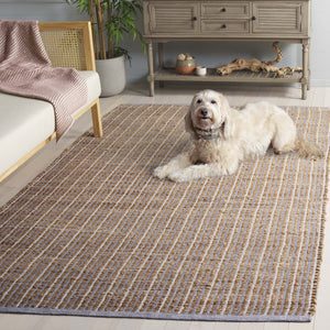 Safavieh Natural Handwoven Runner Rug - Eco-friendly Jute & Cotton Blend For Stylish Home Décor & Comfort Natural ,Grey 60% Jute 40% Cotton Nfb326f-5