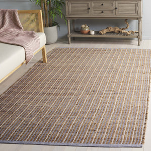 Safavieh Natural Handwoven Runner Rug - Eco-friendly Jute & Cotton Blend For Stylish Home Décor & Comfort Natural ,Grey 60% Jute 40% Cotton Nfb326f-5