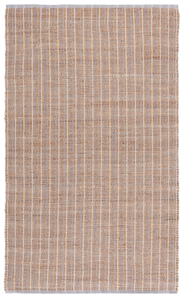 Safavieh Natural Handwoven Runner Rug - Eco-friendly Jute & Cotton Blend For Stylish Home Décor & Comfort Natural ,Grey 60% Jute 40% Cotton Nfb326f-5