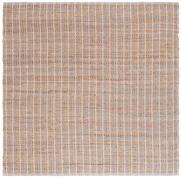 Safavieh Natural Handwoven Runner Rug - Eco-friendly Jute & Cotton Blend For Stylish Home Décor & Comfort Natural ,Grey 60% Jute 40% Cotton Nfb326f-6sq