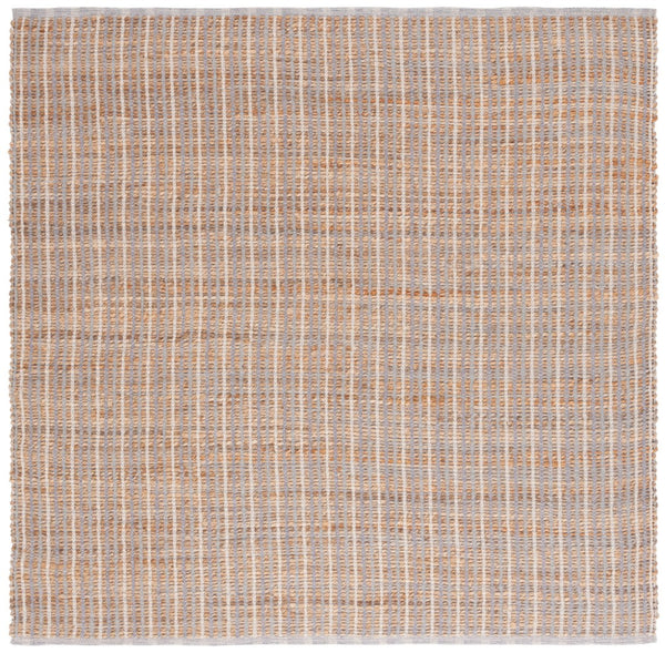 Safavieh Natural Handwoven Area Rug In Serene Grey - Durable, Sustainable, And Stylish Home Décor Piece Natural ,Grey 60% Jute 40% Cotton Nfb326f-6