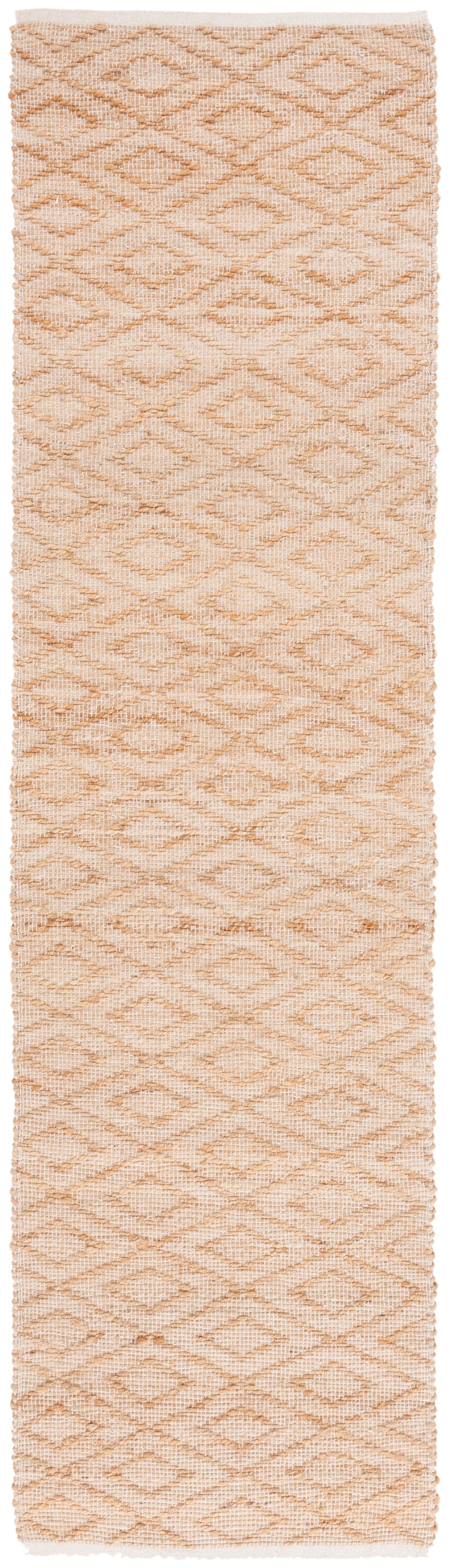Safavieh Natural Handwoven Runner Rug - Elegant Geometric Design In Organic Jute & Cotton For Timeless Style Natural 60% Jute 40% Cotton Nfb327a-6sq