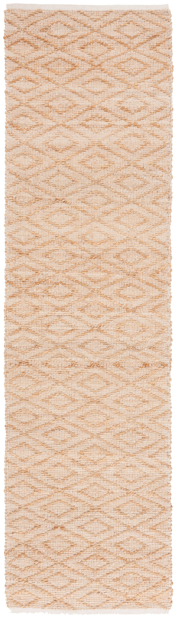 Safavieh Natural Handwoven Runner Rug - Elegant Geometric Design In Organic Jute & Cotton For Timeless Style Natural 60% Jute 40% Cotton Nfb327a-29