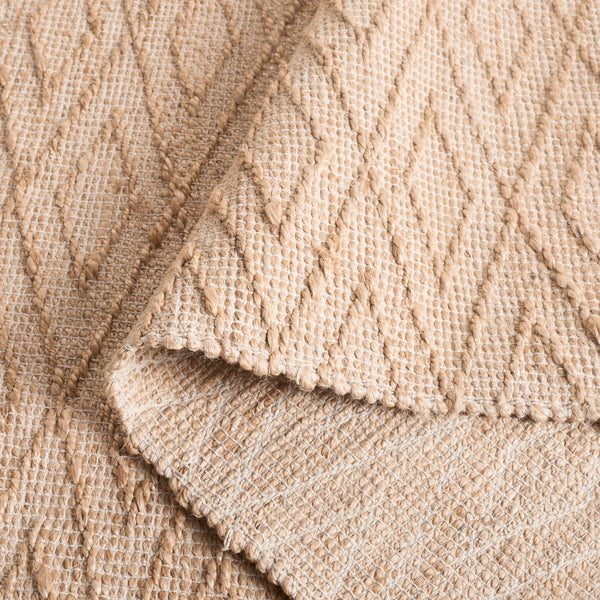 Safavieh Natural Handwoven Runner Rug - Elegant Geometric Design In Organic Jute & Cotton For Timeless Style Natural 60% Jute 40% Cotton Nfb327a-5