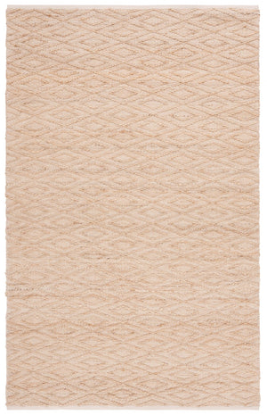 Safavieh Natural Handwoven Area Rug - Sustainable Jute & Cotton Blend With Timeless Diamond Design For Style Natural 60% Jute 40% Cotton Nfb327a-4
