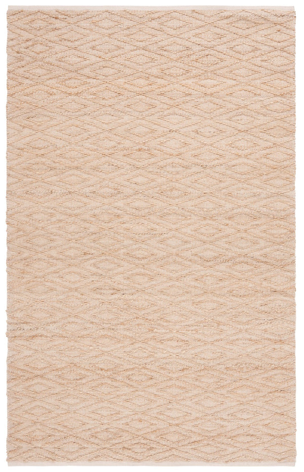 Safavieh Natural Handwoven Area Rug - Sustainable Jute & Cotton Blend With Timeless Diamond Design For Style Natural 60% Jute 40% Cotton Nfb327a-4