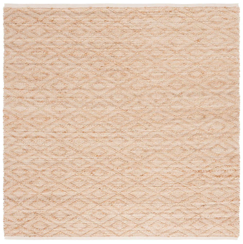 Safavieh Natural Handwoven Runner Rug - Elegant Geometric Design In Organic Jute & Cotton For Timeless Style Natural 60% Jute 40% Cotton Nfb327a-6sq