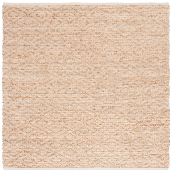 Safavieh Natural Handwoven Runner Rug - Elegant Geometric Design In Organic Jute & Cotton For Timeless Style Natural 60% Jute 40% Cotton Nfb327a-6sq