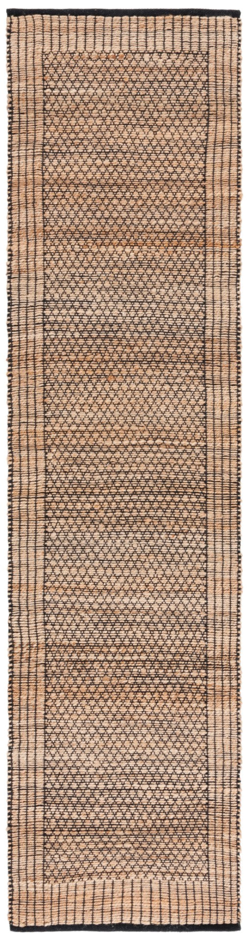 Safavieh Natural Fiber Area Rug - Handwoven Artisan Craftsmanship For Rustic Elegance In Any Space Natural ,Black 60% Jute & 40% Cotton Nfb328z-6