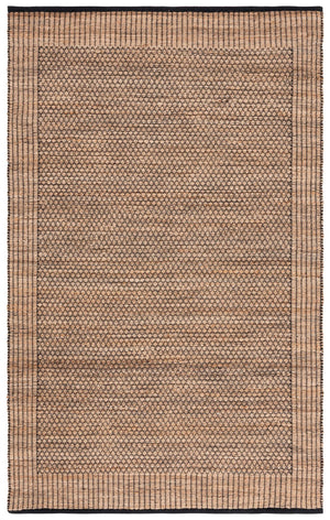 Safavieh Natural Fiber Area Rug - Handwoven Artisan Craftsmanship For Rustic Elegance In Any Space Natural ,Black 60% Jute & 40% Cotton Nfb328z-6
