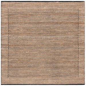 Safavieh Natural Fiber Area Rug - Handwoven Artisan Craftsmanship For Rustic Elegance In Any Space Natural ,Black 60% Jute & 40% Cotton Nfb328z-6