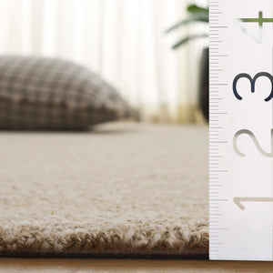 Safavieh Natural Fiber Hand-tufted Area Rug - Eco-friendly Jute & Cotton Blend, Elegant Home Décor Accent Natural ,Bleach 80% Jute 20% Cotton Nfb353c-6