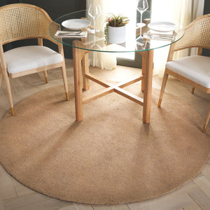 Safavieh Natural Fiber Hand-tufted Area Rug - Eco-friendly Jute & Cotton Blend, Elegant Home Décor Accent Natural 80% Jute 20% Cotton Nfb353d-6r