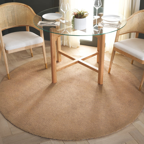 Safavieh Natural Fiber Hand-tufted Area Rug - Eco-friendly Jute & Cotton Blend, Elegant Home Décor Accent Natural 80% Jute 20% Cotton Nfb353d-6r