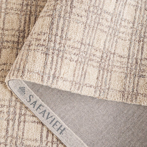 Safavieh Natural Fiber Area Rug - Hand-tufted Elegance With Jute, Wool, And Cotton For Timeless Home Decor Grey ,Beige 40% Jute,40% Wool,20% Cotton Nfb425f-4