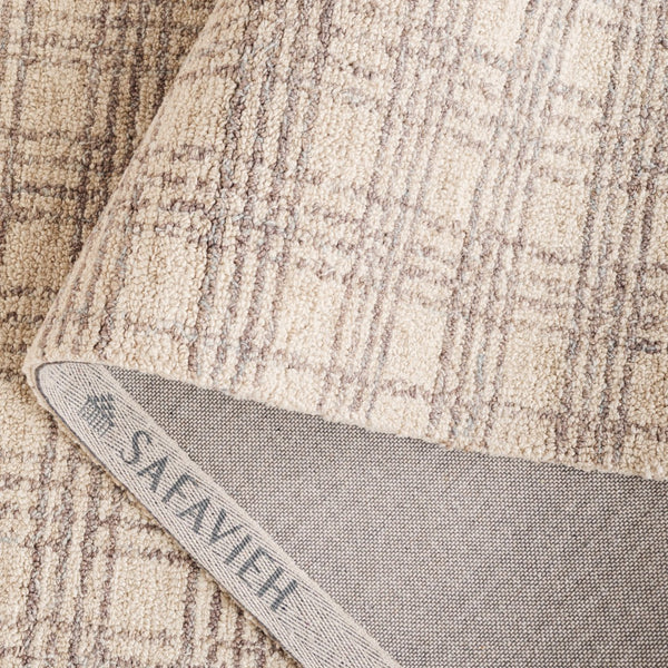 Safavieh Natural Fiber Area Rug - Hand-tufted Elegance With Jute, Wool, And Cotton For Timeless Home Decor Grey ,Beige 40% Jute,40% Wool,20% Cotton Nfb425f-4
