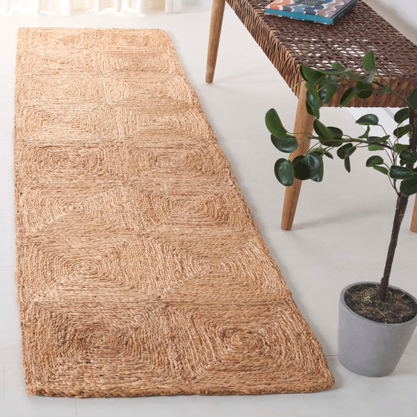 Safavieh Natural Fiber Area Rug - Hand-loomed Jute With Geometric Design For Luxurious Living Room Decor Natural Jute Pile Nfb480a-29